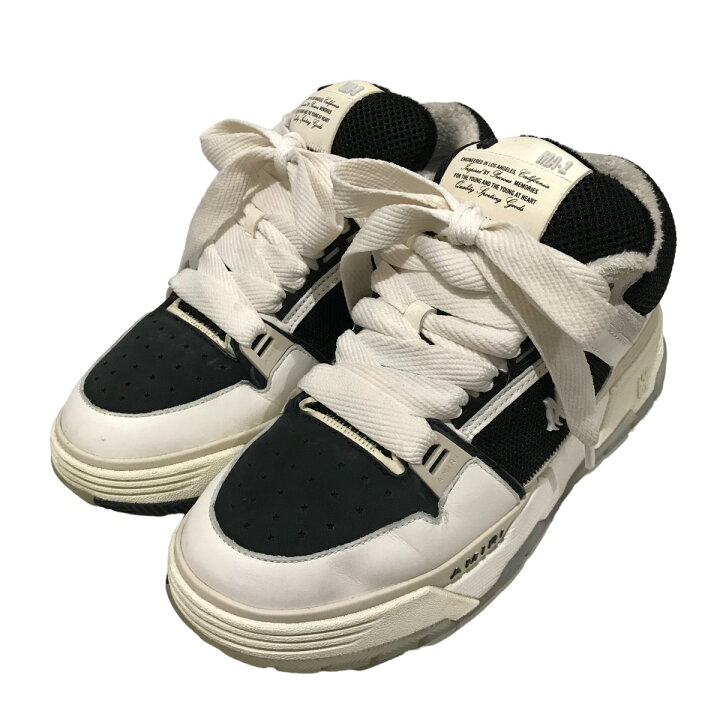 楽天市場】【中古】AMIRI MA-1 スニーカー ホワイト×ブラック サイズ 