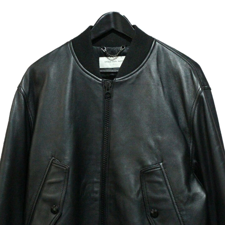 楽天市場】【中古】DRIES VAN NOTEN 22AW LANVERS LEATHER BOMBER  