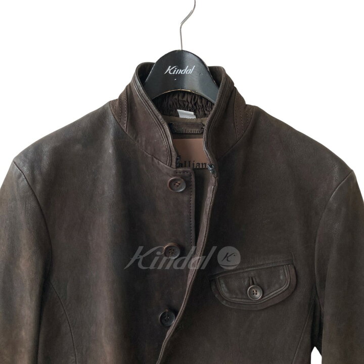 楽天市場】【中古】JOHN GALLIANO 08AW スタンドカラー レザー 
