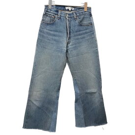 【中古】RE／DONE×Levis　再構築リメイクフレアデニムパンツ ライトインディゴ サイズ：24 【010524】（リダン×リーバイス）