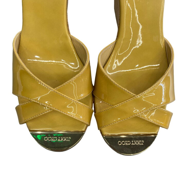 楽天市場】【中古】JIMMY CHOO ウェッジソール サンダル イエロー 