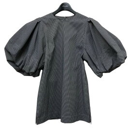 【中古】FOR FORMO　Tuck Puff Sleeve Blouse ブラック×ホワイト サイズ：2 【010524】（フォルフォルモ）