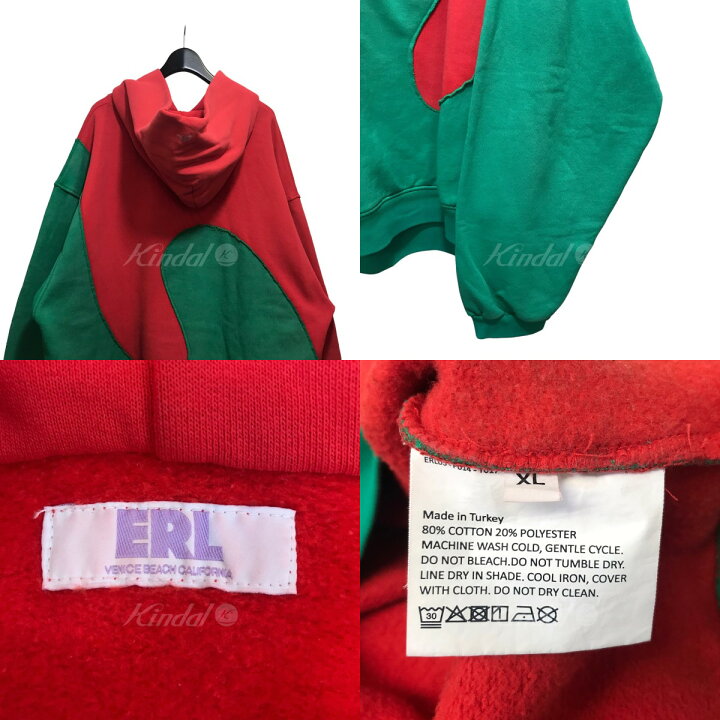 楽天市場】【中古】ERL ｢SWIRL HOODIE｣プルオーバーパーカー サーモン 