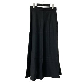 【中古】UNITED ARROWS　リネン マキシスカート W ブラック サイズ：38 【020524】（ユナイテッドアローズ）