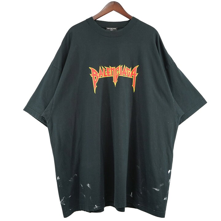 楽天市場】【中古】BALENCIAGA22SS METAL LOGO CRASHED SS TEE  