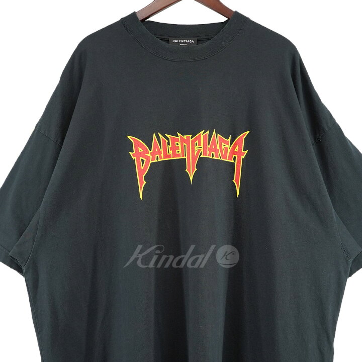 楽天市場】【中古】BALENCIAGA22SS METAL LOGO CRASHED SS TEE 