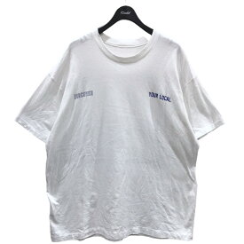【中古】久米繊維　プリントTシャツ DISCOVER YOUR LOCAL 03 ホワイト サイズ：BIG 【010524】（クメセンイ）