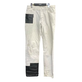 【中古】HELMUT LANG2003SS 本人期 「Rubber Tape Jeans」 デザインホワイトデニム ホワイト サイズ：33【価格見直し】