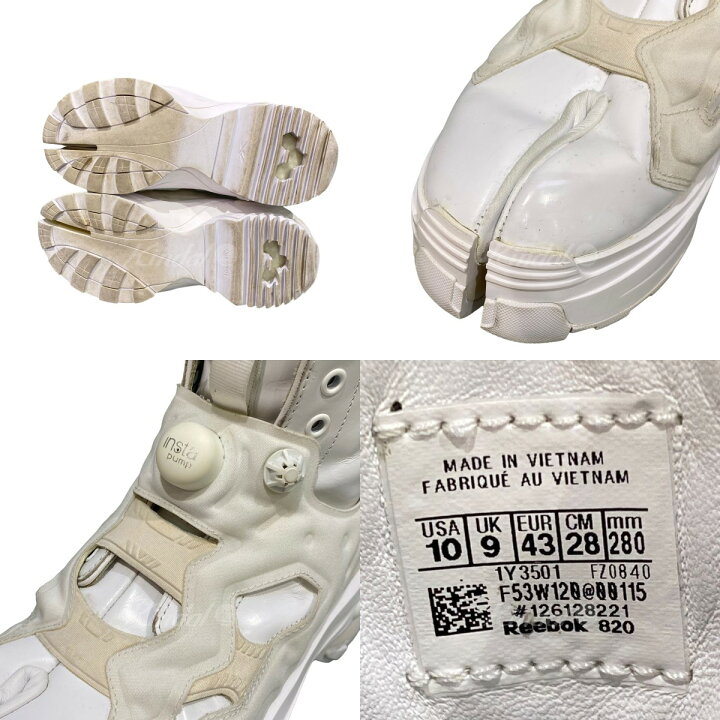 楽天市場】【中古】Maison Margiela×REEBOKFURY INSTAPUMP TABI ポンプ 