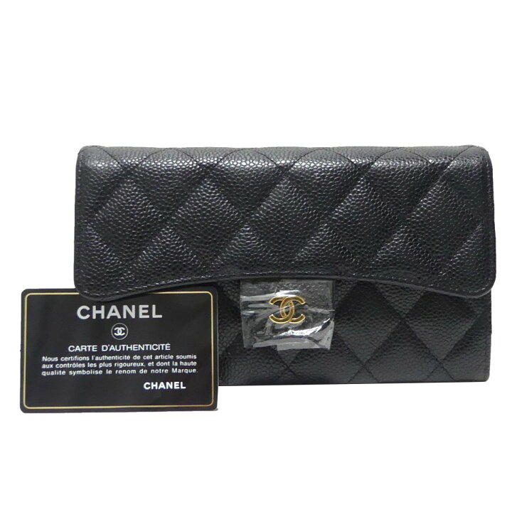楽天市場】【中古】CHANELココマーク マトラッセ キャビアスキン 