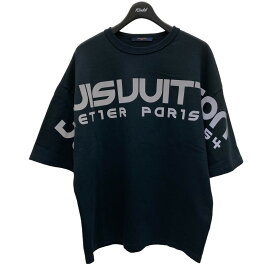 【中古】LOUIS VUITTON　ロゴTシャツ VCCM09 ブラック サイズ：XS 【030524】（ルイヴィトン）