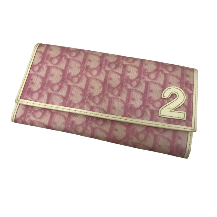 楽天市場】【中古】Christian Dior トロッター長財布 ピンク 【030524 