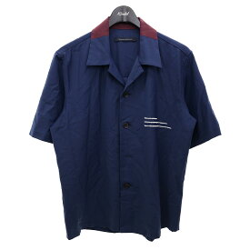 【中古】liberum arbitrium　半袖オープンカラーシャツ ネイビー サイズ：1 【030524】（リベルム アルビトリウム）