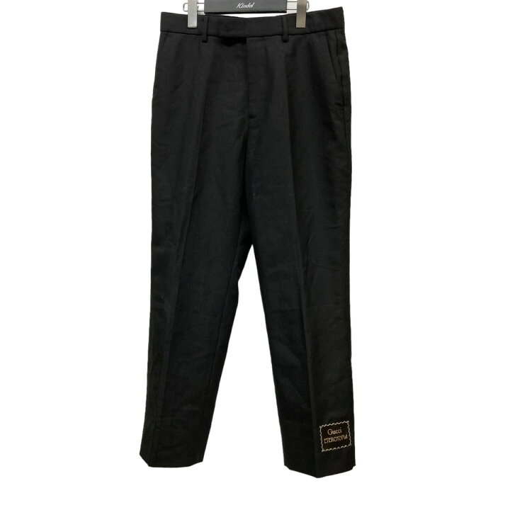 楽天市場】【中古】GUCCI 20SS プレーンロゴパンツ 623115 ブラック 