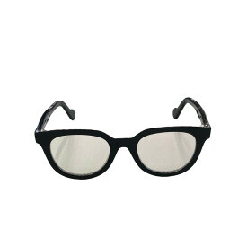 【中古】MONCLERウェリントン型平面眼鏡 ブラック サイズ：47□20 145【価格見直し】