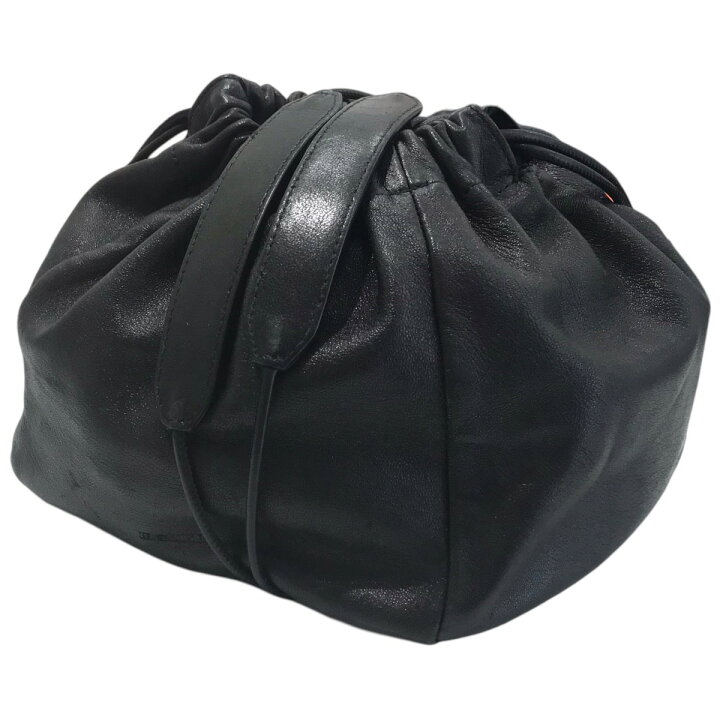 楽天市場】【中古】JIL SANDERレザードローストリング巾着バッグ 