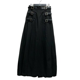 【中古】PAMEO POSE　Belted Maxi Skirt プリーツスカート 2319508009 ブラック サイズ：S 【040524】（パメオ ポーズ）