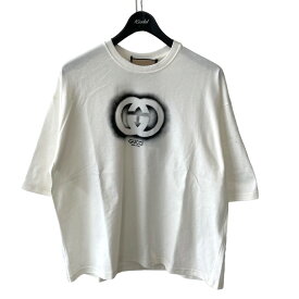 【中古】GUCCI　24SS コットンジャージーTシャツ ホワイト サイズ：S 【050524】（グッチ）