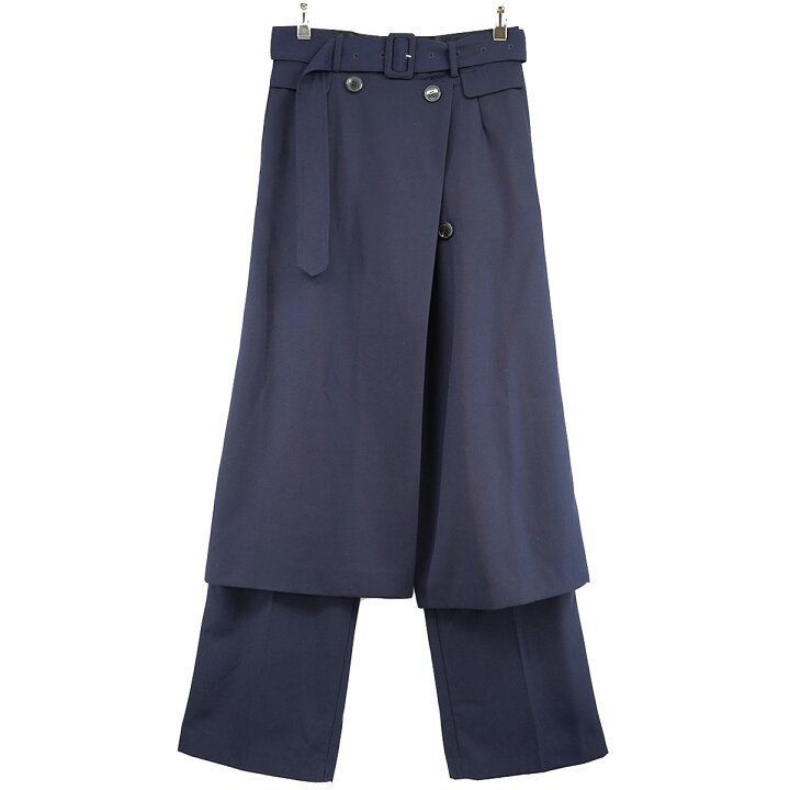 楽天市場】【中古】DRIES VAN NOTEN24SS Belted Wide Leg Trousers  