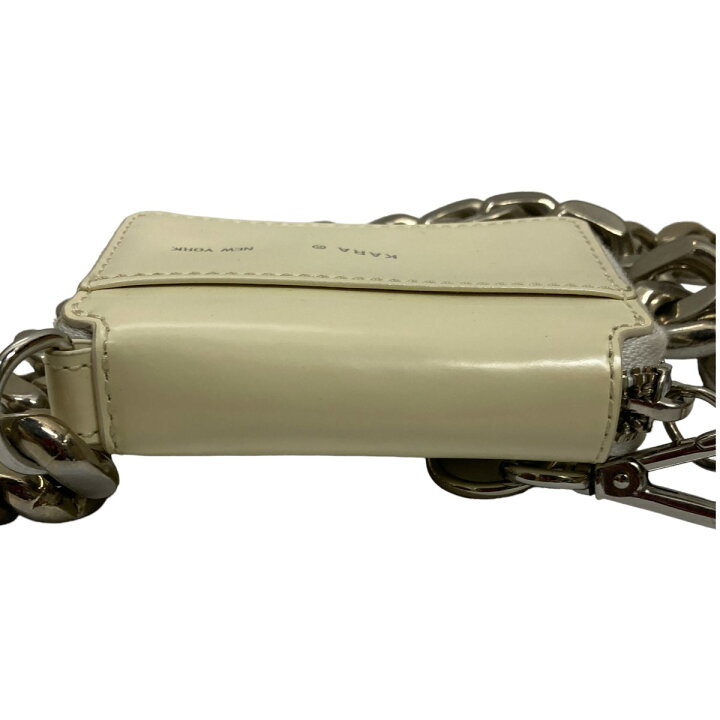 楽天市場】【中古】KARA チェーンウォレット バッグ クリーム サイズ  
