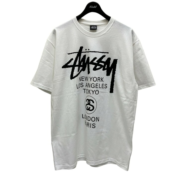 楽天市場】【中古】stussy ワールドツアーTシャツ ホワイト サイズ：L 