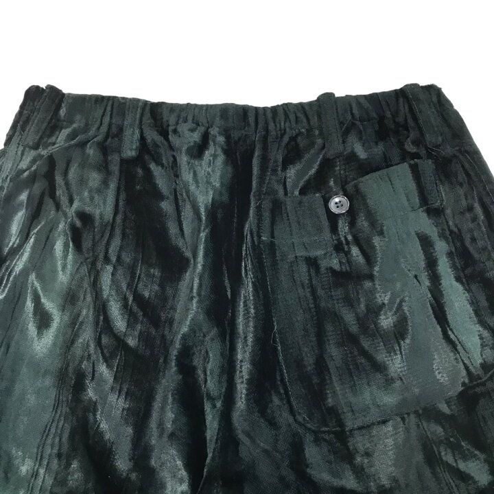 楽天市場】【中古】DRIES VAN NOTEN ベロアイージーパンツ グリーン  