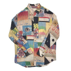 【中古】The Elder Statesman　PRINT BUTTON-UP L S プリント長袖シャツ／3220700156 マルチカラー 【050524】（ジ エルダー ステイツマン）