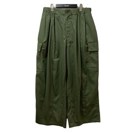 【中古】is-ness　BALLOON CARGO EZ PANTS カーゴパンツ 1004AWPT04-1 グリーン サイズ：F 【080524】（イズネス）