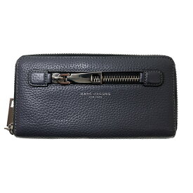 【中古】MARC JACOBS　ラウンドジップ長財布 M0008449 グレー 【080524】（マークジェイコブス）