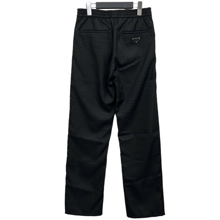 楽天市場】【中古】PRADA 三角プレート付きRe-Nylonパンツ ブラック 