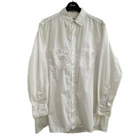 【中古】Yohji Yamamoto pour homme　コットンブロードシャツ HH-B02-001 ホワイト サイズ：2 【080524】（ヨウジヤマモトプールオム）