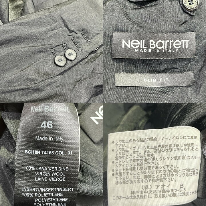 楽天市場】【中古】Neil Barrett SLIM FITテーラードジャケット  