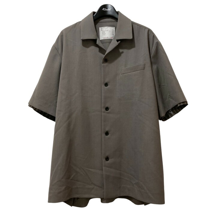 楽天市場】【中古】sacai Suiting Shirt 半袖シャツ 23-02951M グレー 