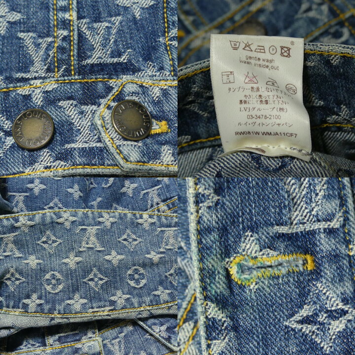 楽天市場】【中古】LOUIS VUITTON 08SS モノグラム デニムジャケット 