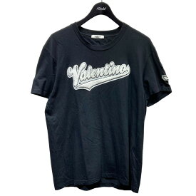 【中古】VALENTINO　ワッペン Tシャツ PV3MGI0Z3LE ブラック サイズ：M 【080524】（ヴァレンチノ）