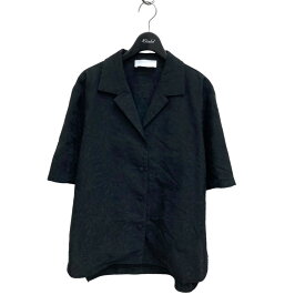 【中古】mame kurogouchi　20SS 総柄オープンカラーシャツ 半袖シャツ MM20SS-SH013 ブラック サイズ：4 【100524】（マメクロゴウチ）