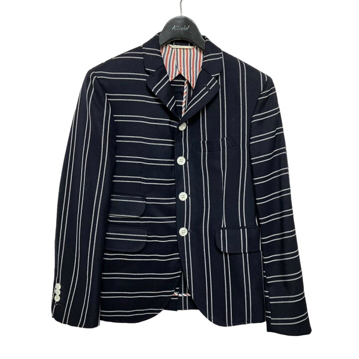 楽天市場】【中古】Thom Browneストライプ テーラードジャケット  
