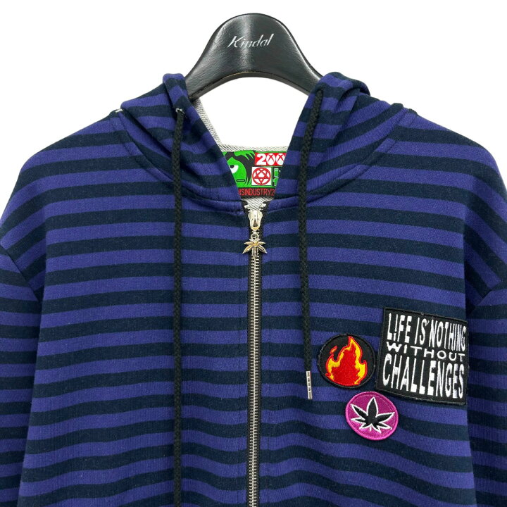楽天市場】【中古】FUCK THIS INDUSTRY ボーダージップアップパーカー  