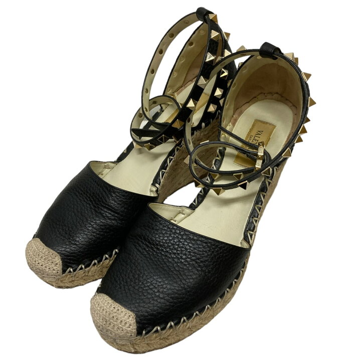 楽天市場】【中古】VALENTINO GARAVANI ロックスタッズウェッジソール  