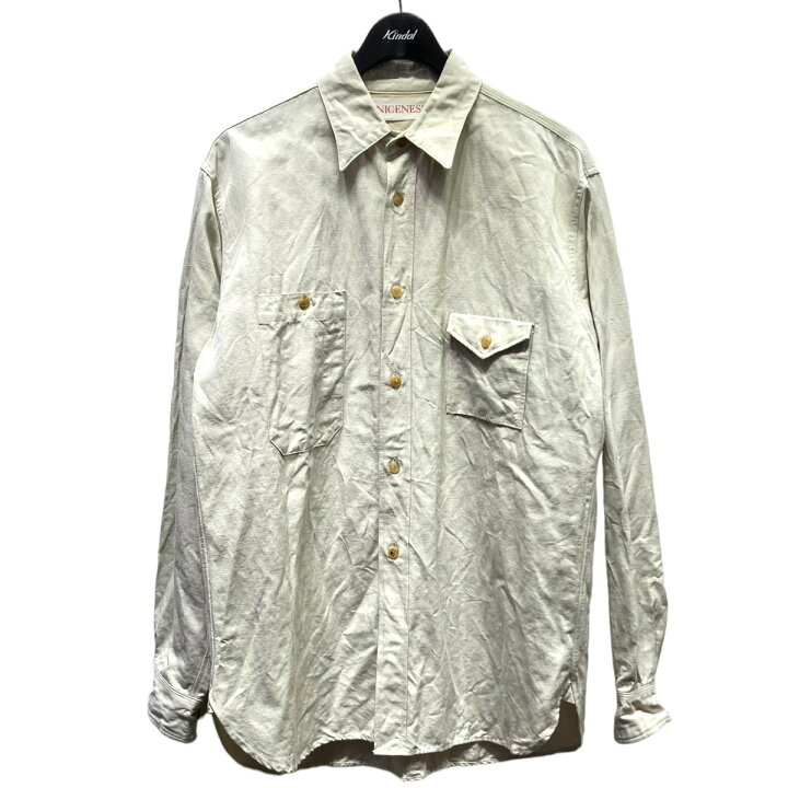 楽天市場】【中古】NICENESS22SS RON ポプリンワッシャーシャツ NN 