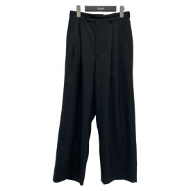 【中古】juha　24SS Tropical Cloth Wide Pants ブラック サイズ：3 【100524】（ユハ）