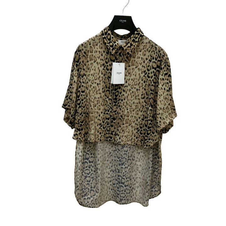 楽天市場】【中古】CELINE In Crepe De Chine Leopard Tailcoat Shirt 