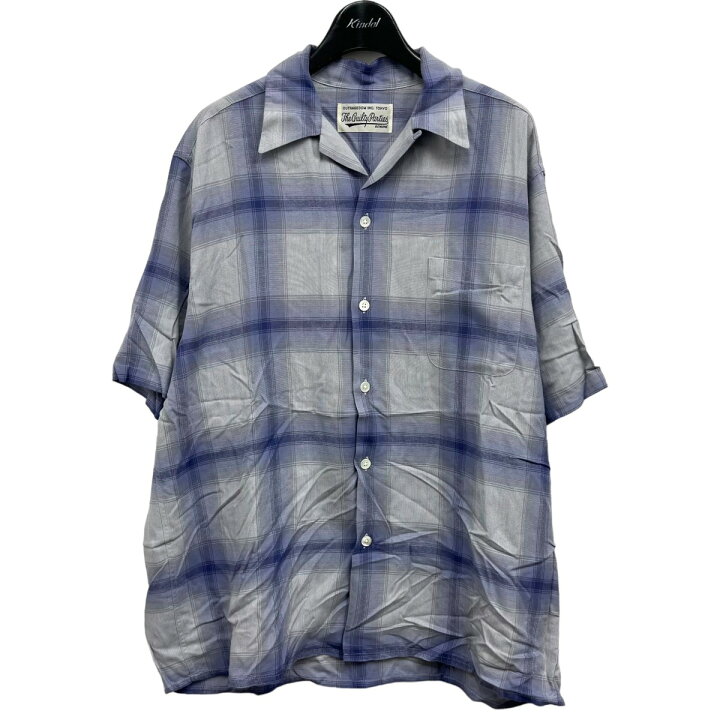 楽天市場】【中古】WACKO MARIA 2023SS OMBRE CHECK OPEN COLLAR SHIRT 