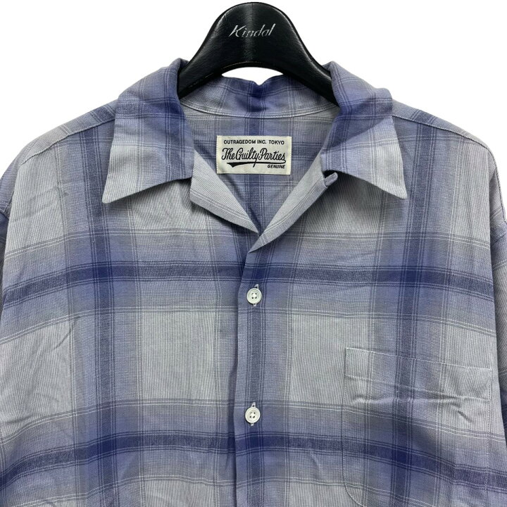 楽天市場】【中古】WACKO MARIA 2023SS OMBRE CHECK OPEN COLLAR SHIRT 
