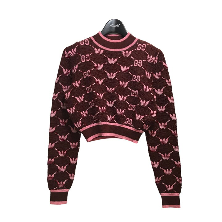 楽天市場】【中古】GUCCI×adidasショート丈ロゴセーター 693829 レッド 