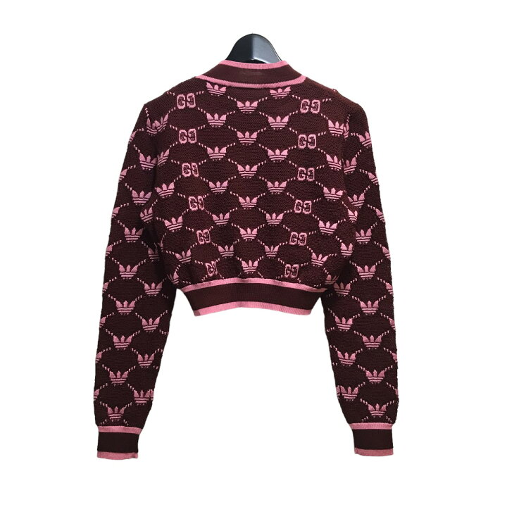 楽天市場】【中古】GUCCI×adidasショート丈ロゴセーター 693829 レッド 