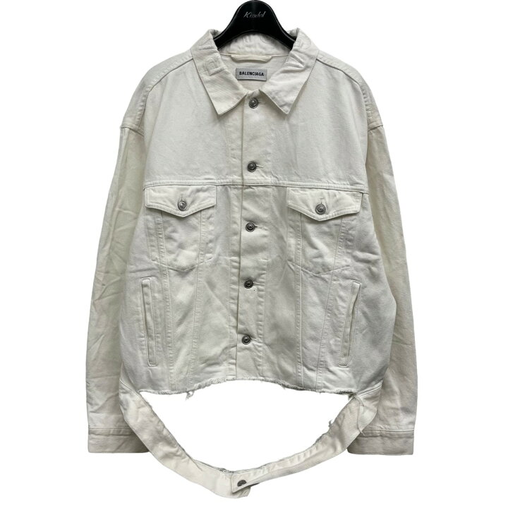 楽天市場】【中古】BALENCIAGA デニムジャケット ホワイト サイズ：34 
