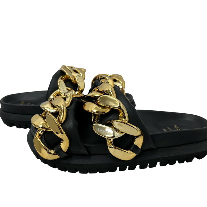 楽天市場】【中古】sacai 22SS Cuban Chain Slides サンダル ブラック 