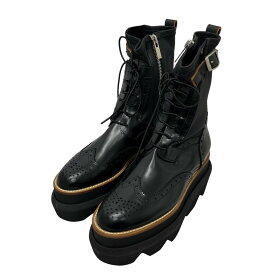 【中古】sacai　Wingtip Engineer Sock Boots ブーツ ブラック サイズ：36 【110524】（サカイ）