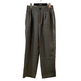 【中古】08sircus　24SS Viscose mad cross side zip pants スラックスパンツ S24SS-PT02 ブラウン サイズ：1 【110524】（ゼロエイトサーカス）